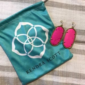 Kendra Scott Danielle Hot Pink Earrings